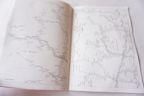 China Railway Atlas Mongolia 1993 Taiwán mapa de codornices compañía en muy buena condición - Imagen 7 de 8