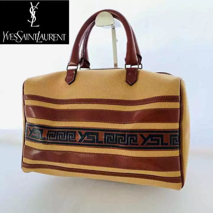 YVES SAINT LAURENT YSL Boston bag women's fashionable second-hand from  Japan