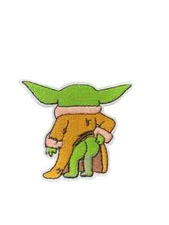 Din Grogu Baby Yoda Star Wars Mandalorian Patch, Iron On/Sew On