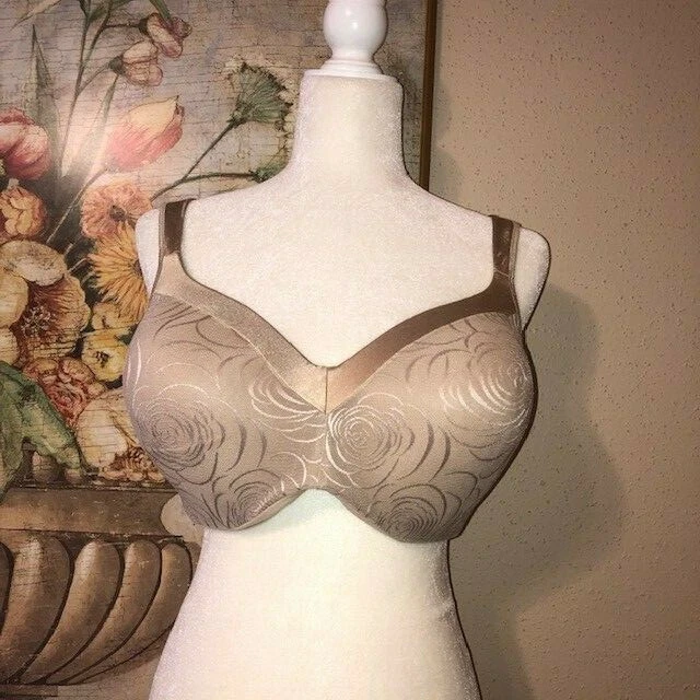 Sz 40DD Playtex 4823 Love My Curves Balconette Underwire Bra Nude - Image 2 of 4
