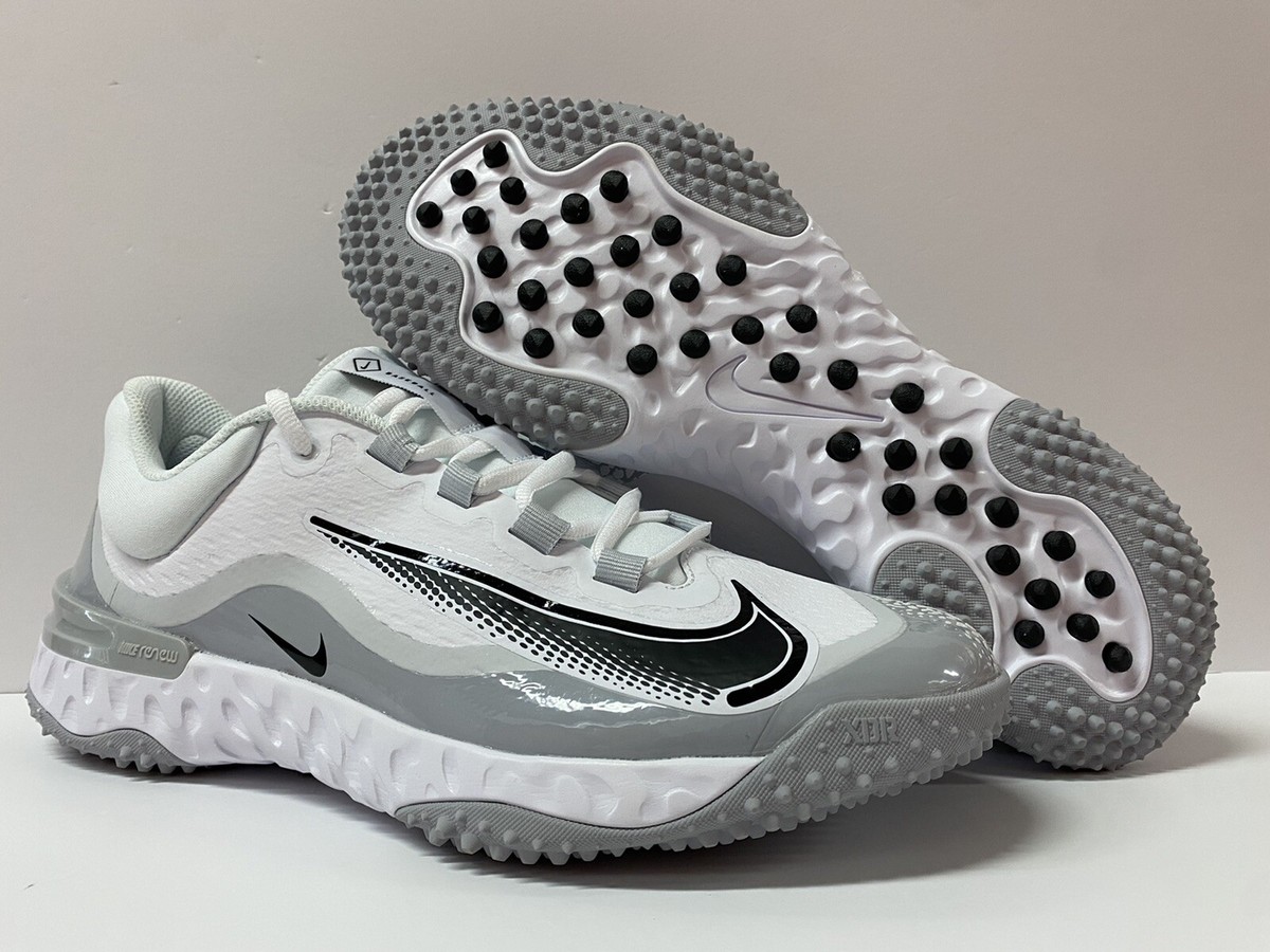 NIKE ALPHA HUARACHE ELITE 4 TURF WHITE WOLF GREY FD2743 100