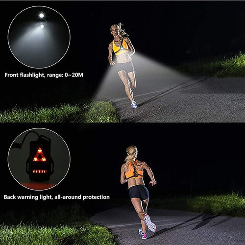 Waterproof Night Running Lights LED Chest Light Safety Warning Lamp Reflective - Picture 4 of 9