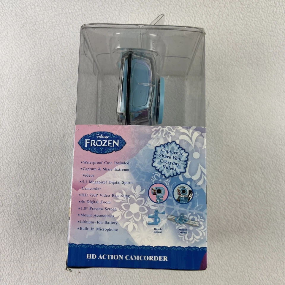 Disney Frozen HD Action Camcorder 720P Waterproof Bicycle & Helmet Mount RV $80 - Image 2 of 4