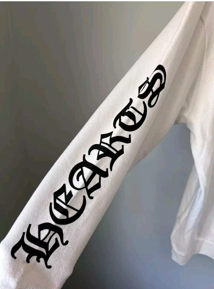 CHROME HEARTS cuori cromati Rolling Stones blu bianco grande