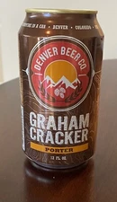 Denver Beer Co Graham Cracker Porter Empty Beer Can Bottom Opened