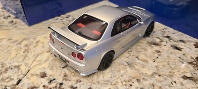 激レア auto art スカイラインGT-R34 Z Tune AUTOart 1/18 ニスモ R34 GT-R Z-tune （ベイサイドブルー） 774