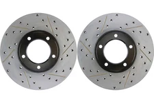 Front PAIR Stoptech Disc Brake Rotor for 1976-1996 Jaguar XJS (44838)