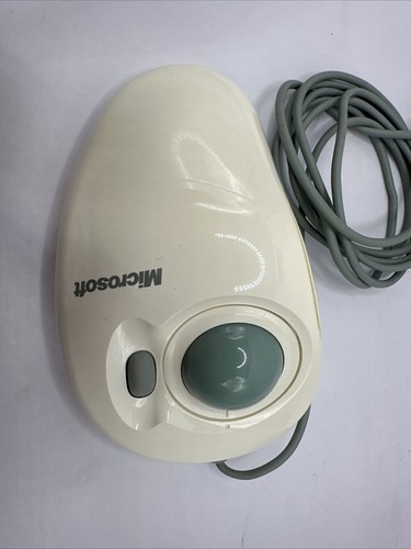 Microsoft IntelliMouse Trackball PS/2 3-Button Wired Mouse Beige X03-09209 - Picture 4 of 12
