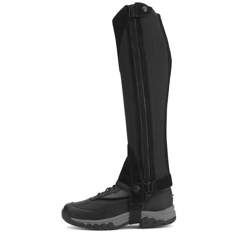 NEW Ariat Terrain II Half Chaps Black Size XST XSmall Tall 13.5" Calf 19.5" Tall