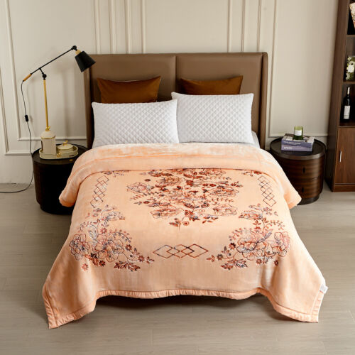 Heavy Korean Mink Fleece Blanket 2 Ply Reversible Silky Soft Winter Bed Blankets - Picture 128 of 168