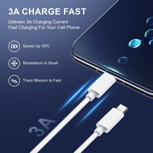 Fast Charging Type C Cable Cord For Samsung Galaxy S21 S22 S23 S24 Ultra S24+ 5G - Picture 13 of 17