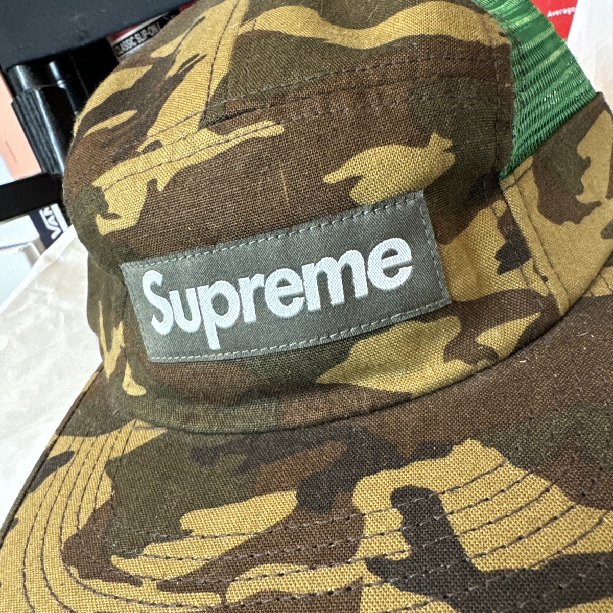 Supreme Mesh Side Panel Camo Camo Cap | eBay