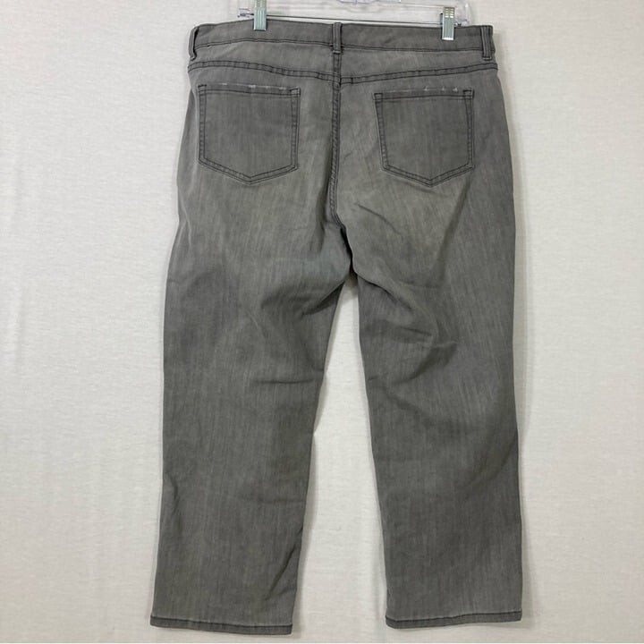 LOGO by Lori Goldstein Gray Patchwork Detail Boyf… - image 8