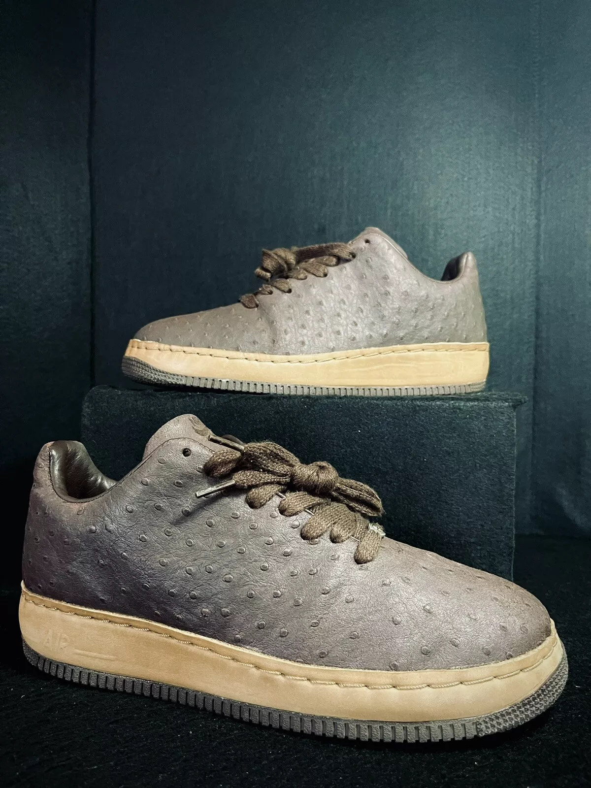 Baskets décontractées Nike Air Force (1) I Supreme Ostrich (312685 101) 2005 taille M/10
