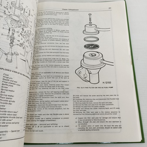 Haynes Morris Marina 1.3 1971-1980 Owners Workshop Manual Vintage Hardback - Picture 12 of 16