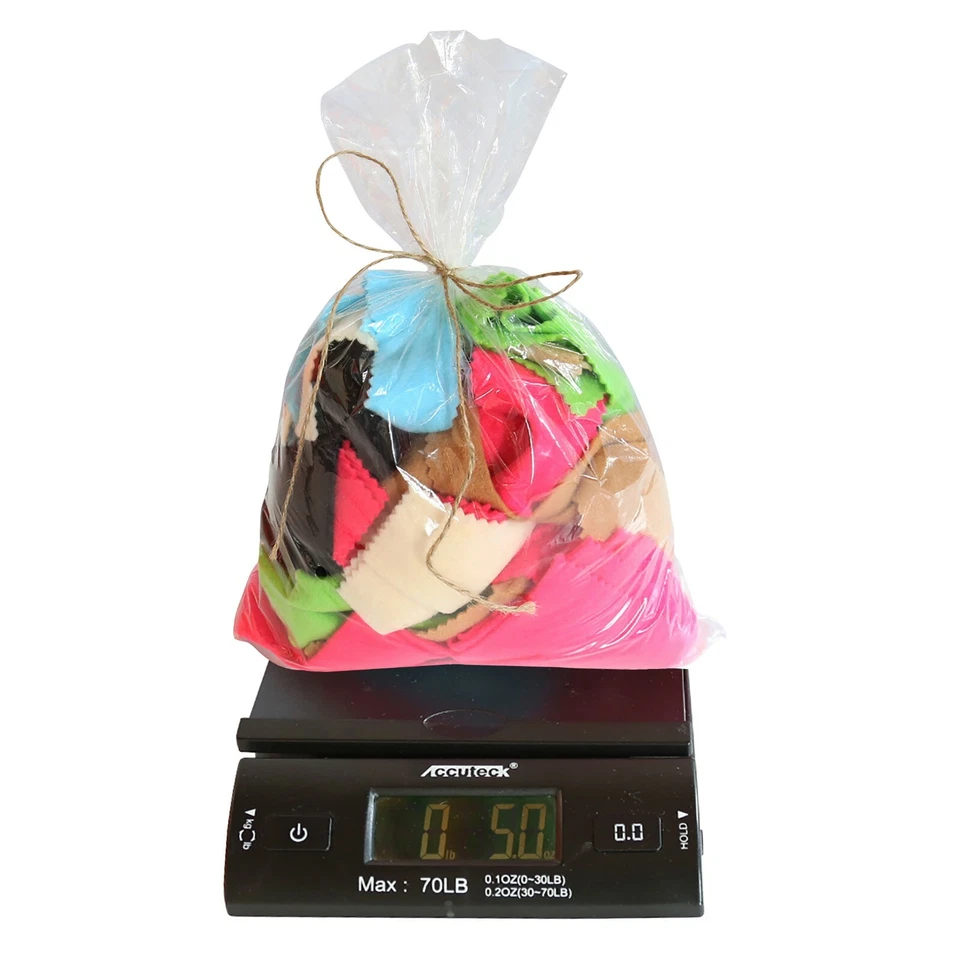 FabricLA - Acrylic Felt Craft Fabric Random Multi-Color Scrap Bag Bundle - 5 oz - Image 2 of 4