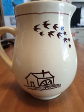 MULINO BIANCO 1986, CARAFFA  BROCCA RONDINI COCCI VINTAGE CON SCATOLA.