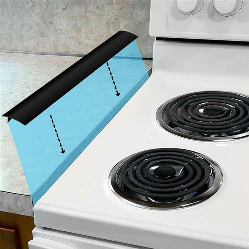 Kitchen Stove Counter Gap Silicone Cover Filler Strip Oven Guard Seal