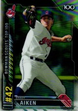 2016 Bowman #BTP-42 Brady Aiken Bowman Scouts' Top 100