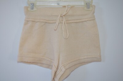 Free People Beige Elastic Waist Mohair Sleepwear Shorts Size S