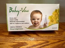 Baby Vac Vacuum Nasal Aspirator Nose Cleaner Kid NEW SEALED