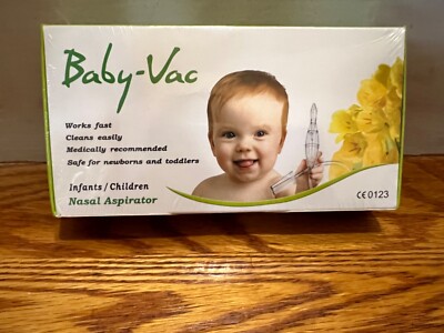 Baby Vac  Vacuum Nasal Aspirator Nose Cleaner Kid NEW SEALED
