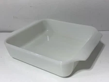 VINTAGE - Anchor Hocking Fire King Milk White Glass Ovenware 8" Baking Dish #435