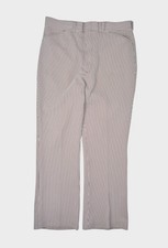 Vintage Sears Pants Mens 36x31 Brown Striped Trousers Kings Road Relaxed Poly