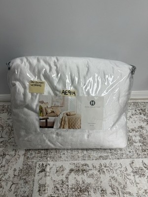 Hotel Collection Glint King Quilted Coverlet Only White Pre-Owned