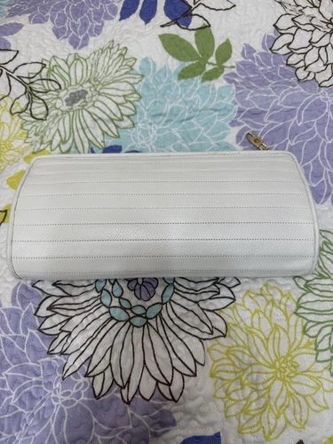 Sac pochette Dior blanc avec bandoulière vintage petites éraflures occasion