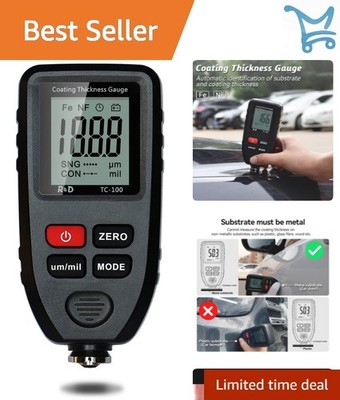 Car Coating Thickness Meter for Used Cars Paint Mil Gauge Auto Metal Surface