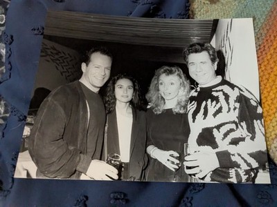 Bruce Willis & Wide Demi Moore Vintage 1986 Type 1 Photo Amazing Photo