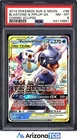 Pokemon 2019 Blastoise & Piplup GX 38/236 Tag Team Cosmic Eclipse PSA 8