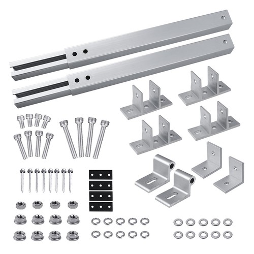 Adjustable Short Brackets Aluminum Alloy End Clamp Kit Solar Panel Bracket - Zdjęcie 11 z 12