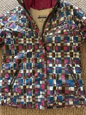 Columbia Girls Large 14/16 Colorful Jacket Full Zip Hooded Winter Coat