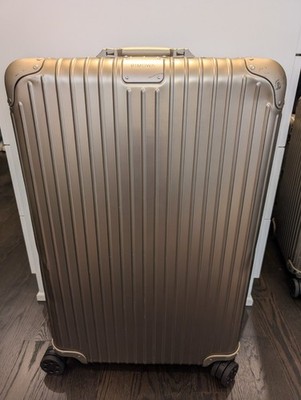 Rimowa Original Check-In L Titanium Aluminum Suitcase - registered thru 6/2027