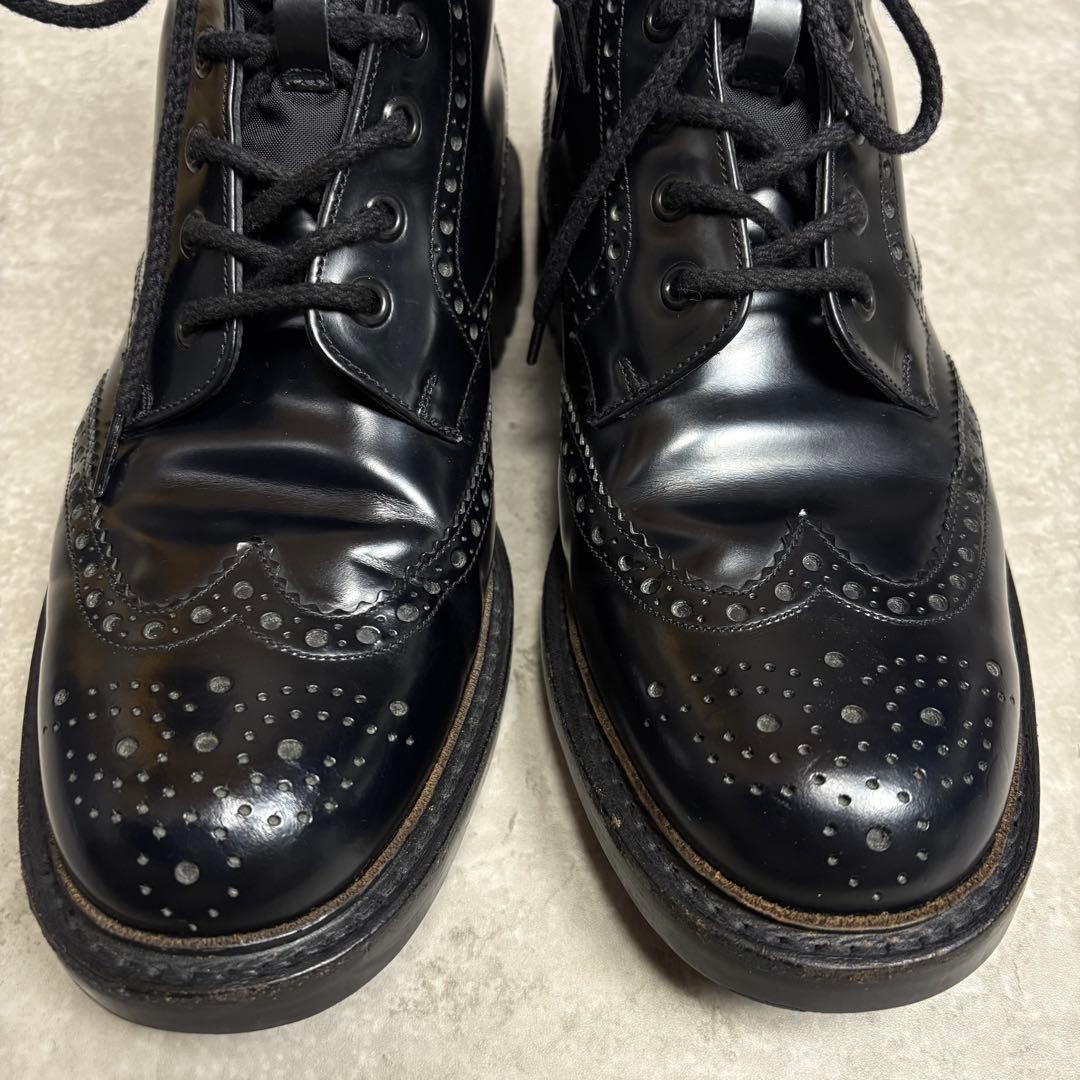 PRADA Commando Sole Boots, Leather, Black, Unisex, US7.5, From Japan, y9746 thumbnail 5