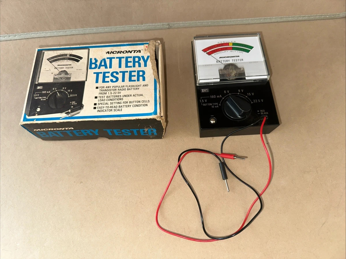 Testeur De Batterie Vintage Micronta 22-031 - Occasion Très Propre Et Fonctionnel - Rétro électronique