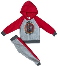 Paw Patrol Toddler 3T Hooded Sweatsuit Grey/Red with Hologram Images