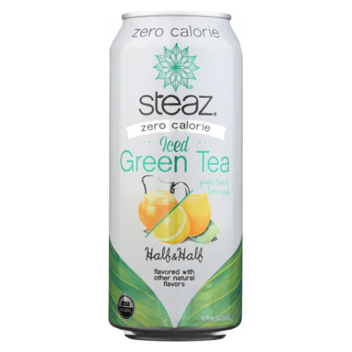 Té Verde Helado Orgánico Sin Calorías 16 Oz (Caja De 12) Por Steaz
