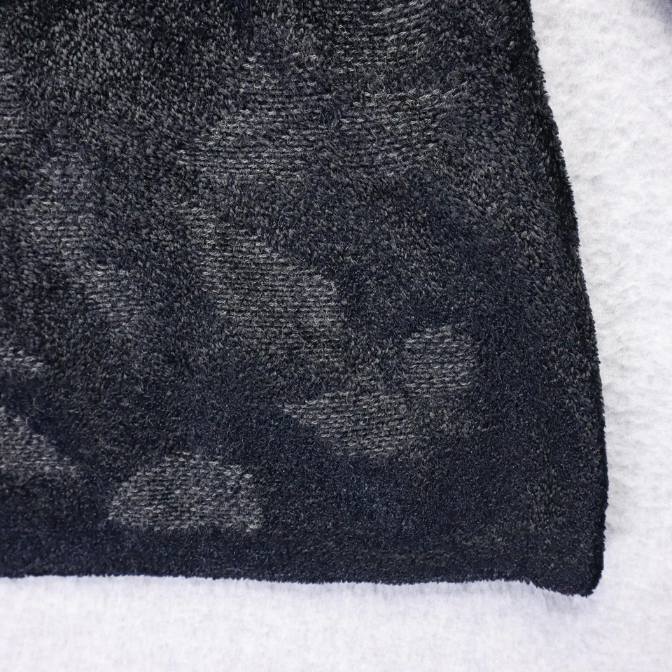 J.Jill 毛衣女式 XS 小号黑色花卉提花套衫教堂办公室 — 第 2/4 张图片