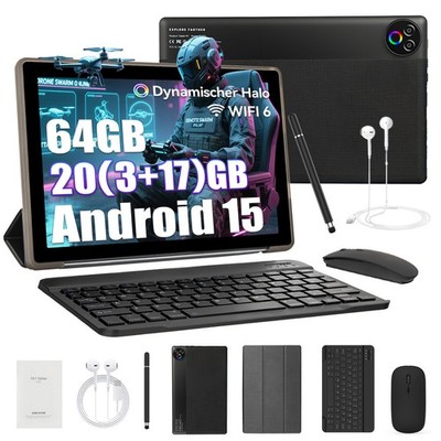 10,1 Zoll 16(3+13)GB RAM 64GB ROM IPS LCD WLAN 6 Bluetooth 5.3 Widevine L1 5/8MP