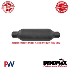 Dynomax Performance Thrush Rattler Muffler 2.5" ID - OD 18" Long 5" Round 24254