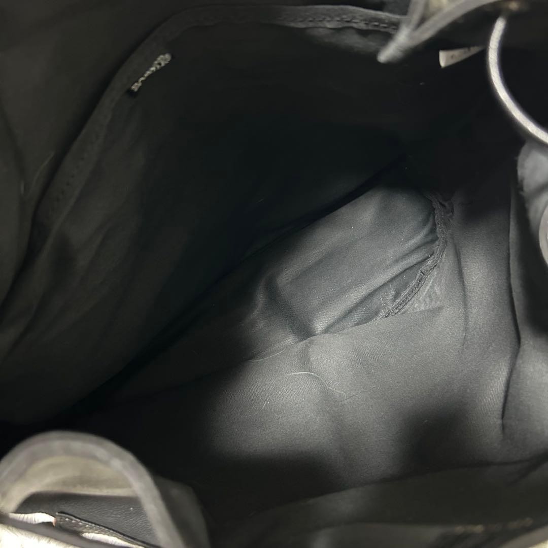 Structure Porter Leather Backpack Black Rare Used - image 14