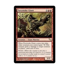 WOTC MtG Shadowmoor Furystoke Giant (R) VG