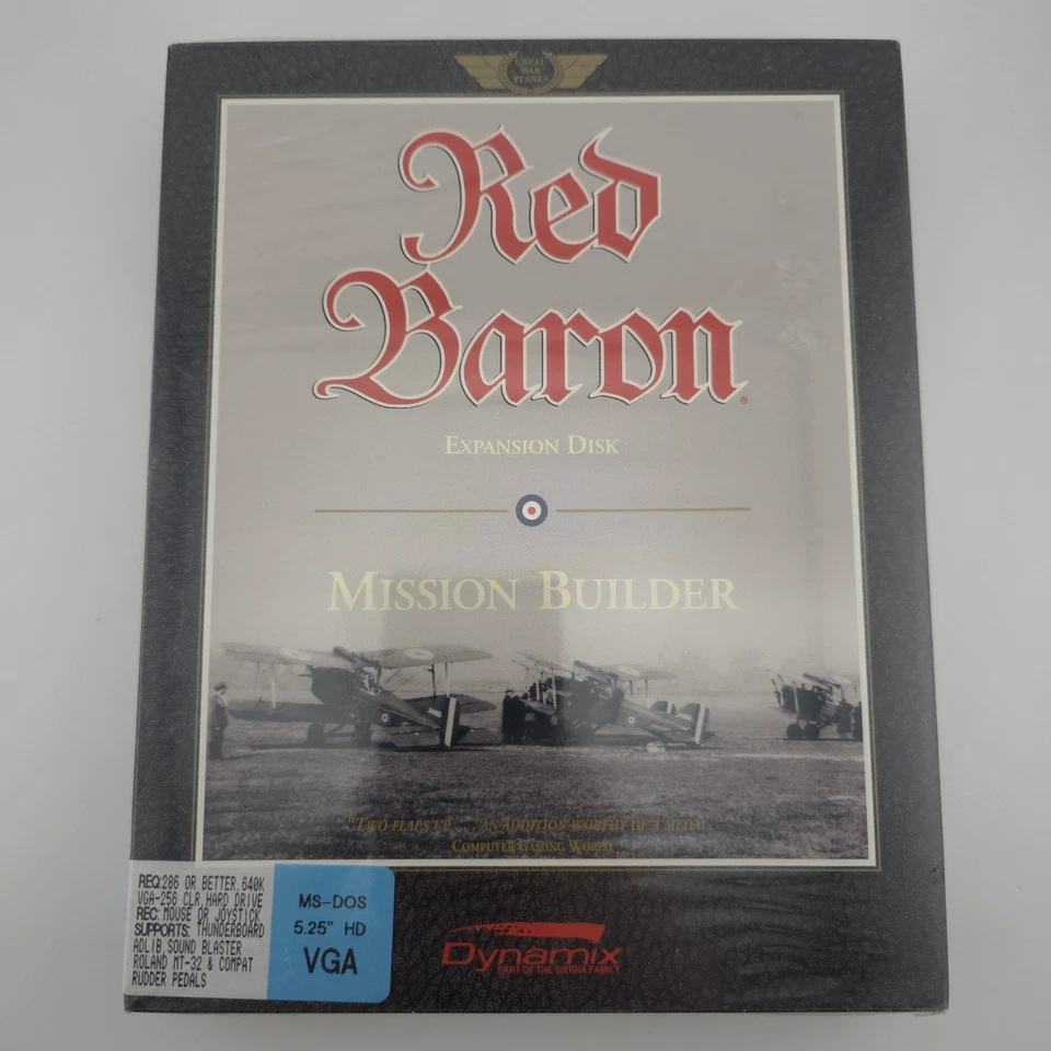 Red Baron: Mission Builder, 1992, Big Box, New & Sealed - Image 2 of 4