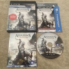 Assassin's Creed III Sony Playstation 3 PS3 2012 CIB Complete Video Game