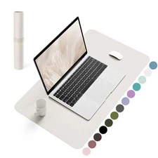 Non-Slip Leather Desk Pad, Waterproof Laptop Computer Desk Keyboard Mat, Tabl...