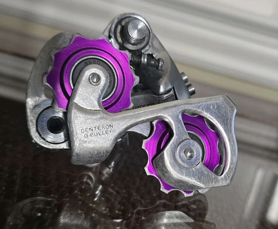 Shimano Dura Ace RD-7402 Rear Derailleur Short Cage Aluminum Pulleys *Fast Ship* - Image 4 of 4