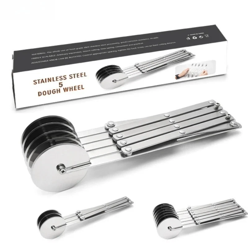 3/5/7 Wheel Cutter Dough Divider Flexible Pizza Pastry Peeler Baking Pan Tool
Opens in a new window 